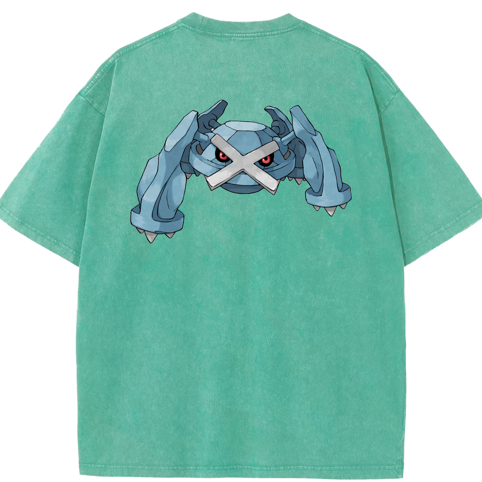 （画像用） ポケットモンスター Pokémon 綿100% ヴィンテージ風 半袖Tシャツ（背面プリント）